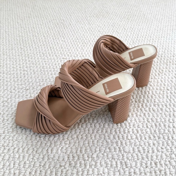 Dolce Vita Pilton Woven Sandal Heels - Picture 8 of 11